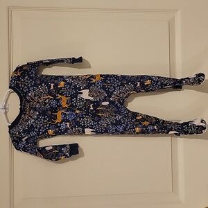 Carter's Dark Blue Forest Print Footie, 12M